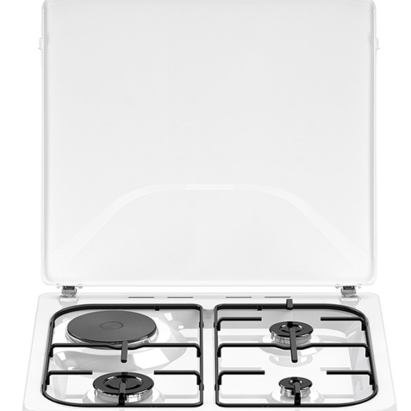 Aragaz Bauer TE 6631 WIT White Tipul plitei: Pe gaz, 65 l, Tipul cuptorului: Electric photo 2