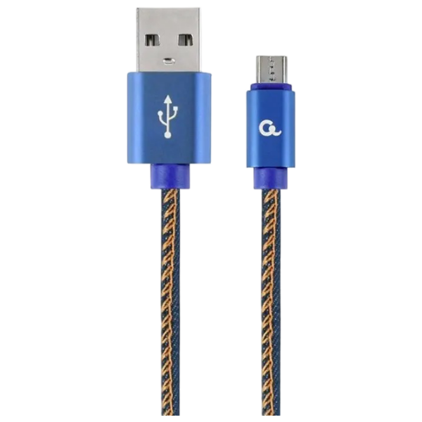 Кабель данных Cablexpert CC-USB2J-AMmBM-2M-BL microUSB / USB Type-A Синий  photo 1