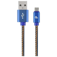 Cablu de date Cablexpert CC-USB2J-AMmBM-1M-BL microUSB / USB Type-A Blue 
