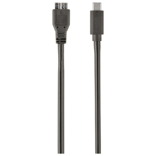 Кабель данных Gembird CCP-USB3-mBMCM-1M USB Type-C / microUSB Черный  photo 1