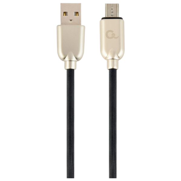Кабель для телефона Cablexpert CC-USB2R-AMmBM-2M microUSB / USB Type-A Черный  photo 1