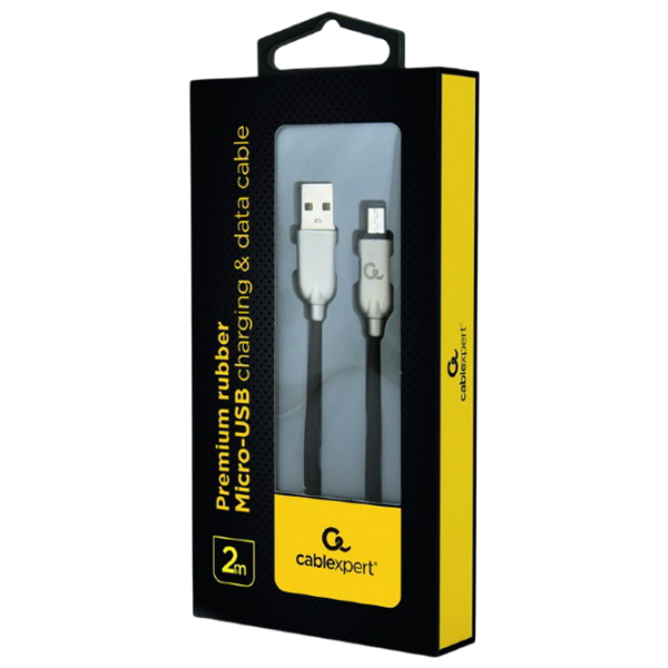 Кабель для телефона Cablexpert CC-USB2R-AMmBM-2M microUSB / USB Type-A Черный  photo 2