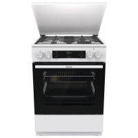 Aragaz Gorenje GKS6C71WA White Tipul plitei: Pe gaz, 70 l, Tipul cuptorului: Electric