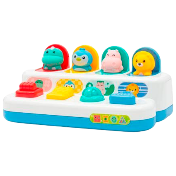 Set de creație Baby Mix Peekaboo Animals 56437 White Pentru copii, 3+ photo 1