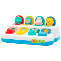 Set de creație Baby Mix Peekaboo Animals 56437 White Pentru copii, 3+