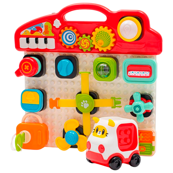 Интерактивная игрушка Baby Mix Musical Play Board 56436 Красный Для детей, 1.5+ photo 1