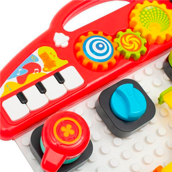 Интерактивная игрушка Baby Mix Musical Play Board 56436 Красный Для детей, 1.5+ photo 3