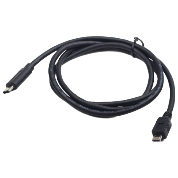 Кабель данных Cablexpert CCP-USB2-mBMCM-1M USB Type-C / microUSB Черный  photo 3