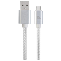 Кабель данных Cablexpert CCP-USB2-AMCM-6-S USB Type-C / USB Type-A Серебряный 