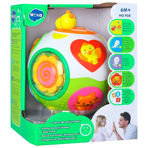 Интерактивная игрушка Hola Toys Мяч музыкальный HT 938 Разноцветный Для детей, 6 месяцев  photo 1