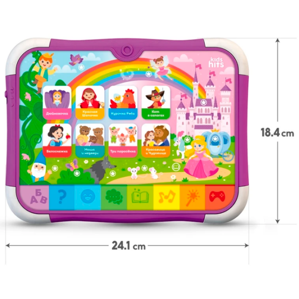 Интерактивная игрушка Kids Hits Планшет В Мире Сказок KH02/004 Фиолетовый Для детей, 36 месяцев photo 4