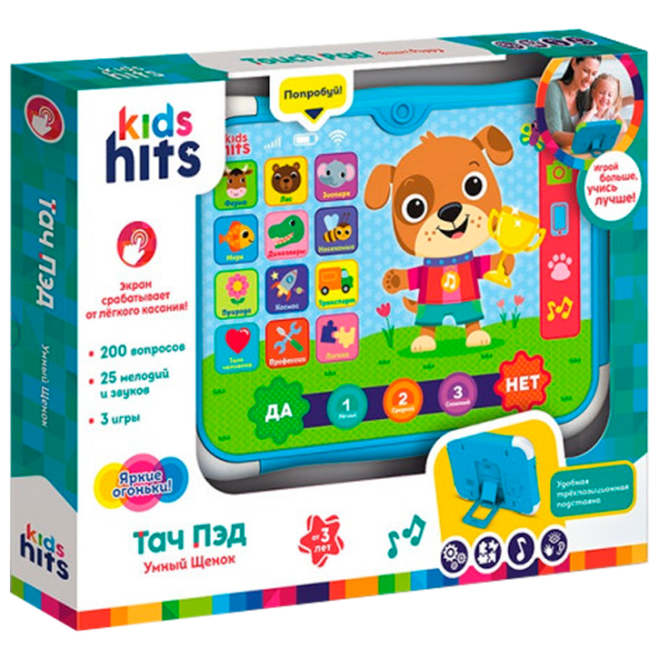 Интерактивная игрушка Kids Hits Планшет Умный щенок KH02/001 Зеленый Для детей, 3+ photo 1