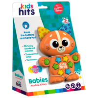 Интерактивная игрушка Kids Hits Babies Музыкальный котенок KH09/004 Оранжевый Для детей, 2+