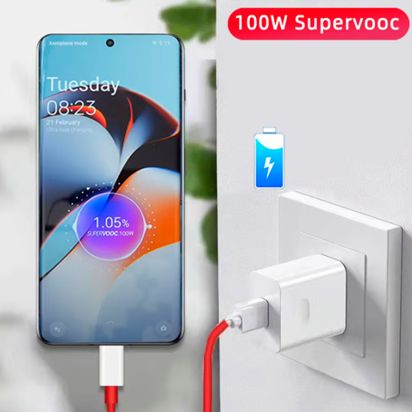 Сетевое зарядное устройство OnePlus Suvervooc (100 Вт) Белый  / Белый photo 4