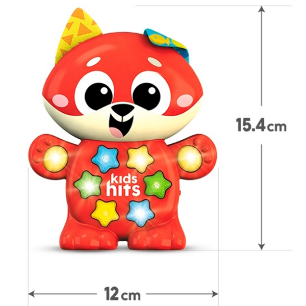 Интерактивная игрушка Kids Hits Babies Музыкальный лисенок KH09/001 Красный Для детей, 2+ photo 4