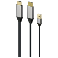 Кабель видео Cablexpert A-HDMIM-DPM-01 HDMI / USB Type-A Черный 