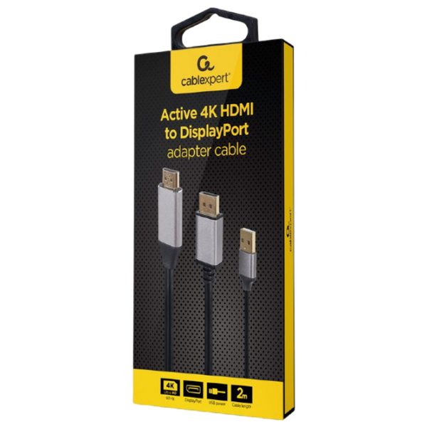 Cablu video Cablexpert A-HDMIM-DPM-01 HDMI / USB Type-A Black  photo 3