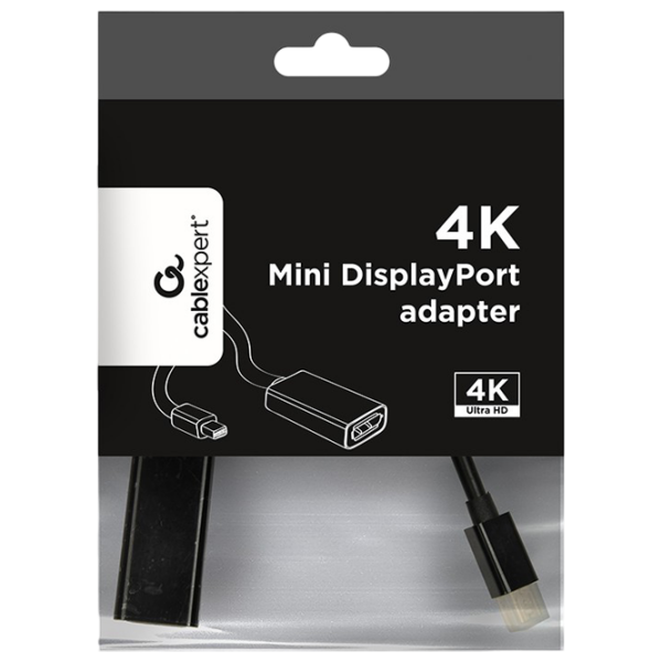 Adaptor Cablexpert A-mDPM-DPF4K-01 Black  photo 2