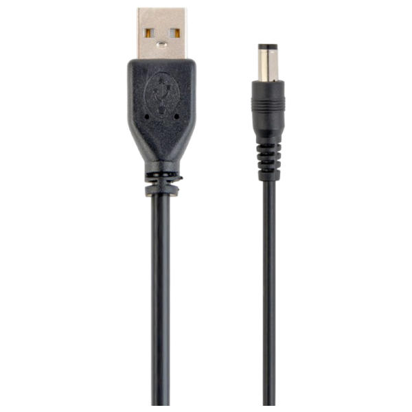 Кабель питания Cablexpert CC-USB-AMP35-6 USB Type-A / 3.5 mm Черный  photo 1