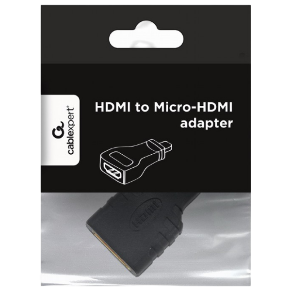 Adaptor Cablexpert A-HDMI-FD Black Micro HDMI photo 4