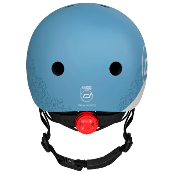 Защитный шлем Scoot and Ride Reflective Steel Голубой Черный Голубой Черный photo 3