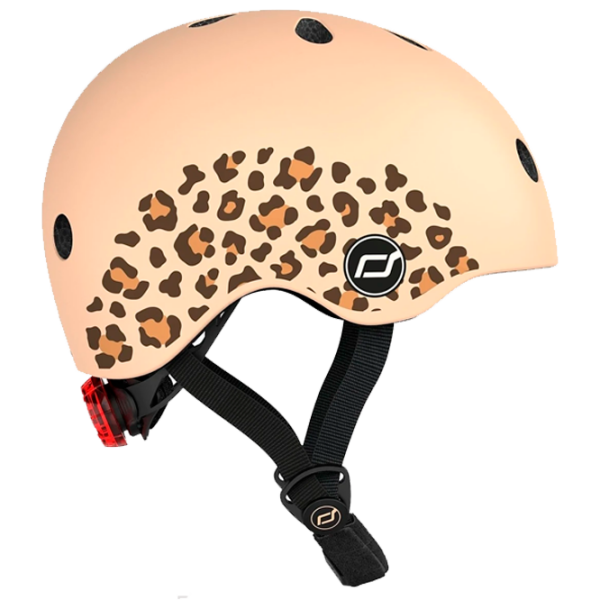 Cască de protecție Scoot and Ride Leopard Beige Black Beige Black photo 1