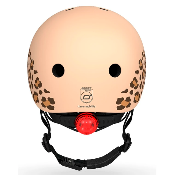 Cască de protecție Scoot and Ride Leopard Beige Black Beige Black photo 3