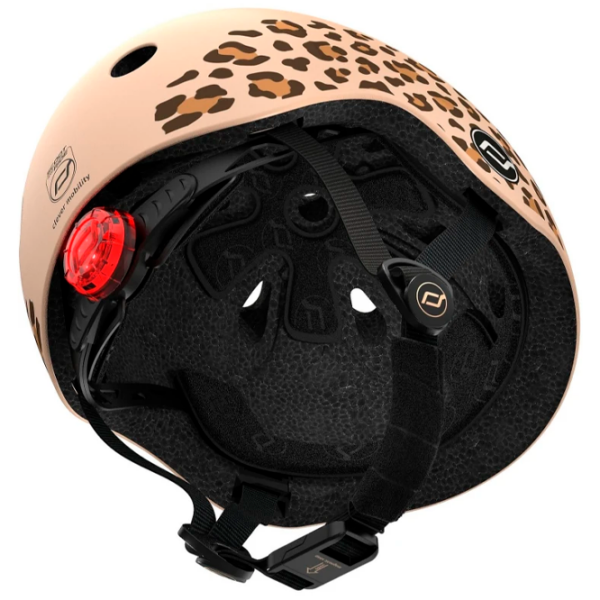Cască de protecție Scoot and Ride Leopard Beige Black Beige Black photo 4