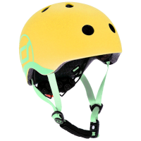 Cască de protecție Scoot and Ride Lemon Yellow Black Yellow Black