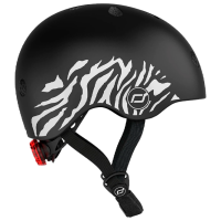 Cască de protecție Scoot and Ride Zebra Black White Black White