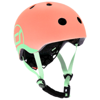 Cască de protecție Scoot and Ride Peach Pink Black Pink Black