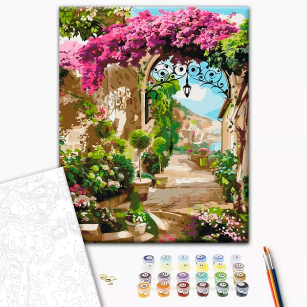 Pictură pe numere BrushMe Arca de flori BS53739 50 x 40 cm, Pânză photo 2
