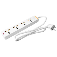 Удлинитель Tolsen 4P 3 м Белый 