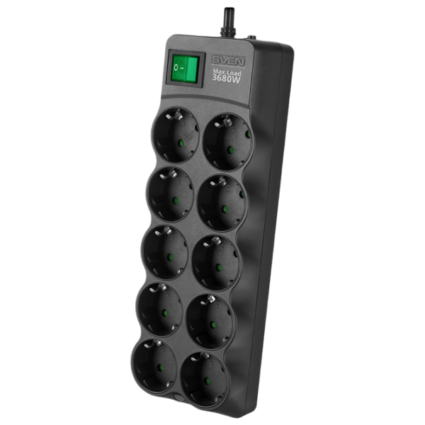 Prelungitor Sven SF-10E-16 1.8 m Black  photo 1