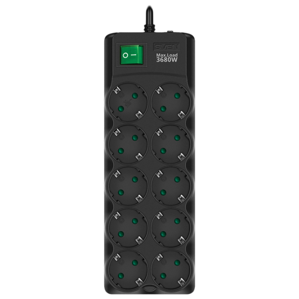 Prelungitor Sven SF-10E-16 1.8 m Black  photo 2