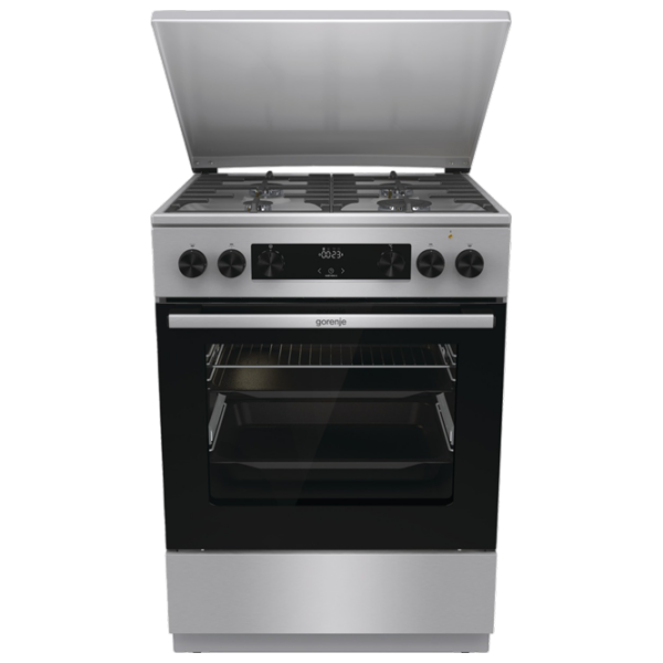 Aragaz Gorenje GKS6C71XF Inox Tipul plitei: Pe gaz, 71 l, Tipul cuptorului: Electric photo 1