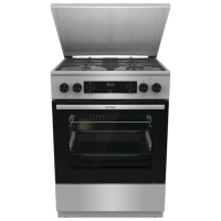 Aragaz Gorenje GKS6C71XF Inox Tipul plitei: Pe gaz, 71 l, Tipul cuptorului: Electric