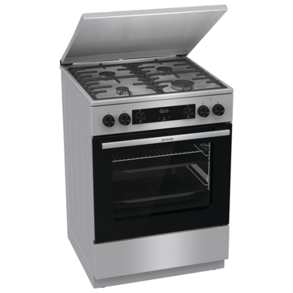 Aragaz Gorenje GKS6C71XF Inox Tipul plitei: Pe gaz, 71 l, Tipul cuptorului: Electric photo 2