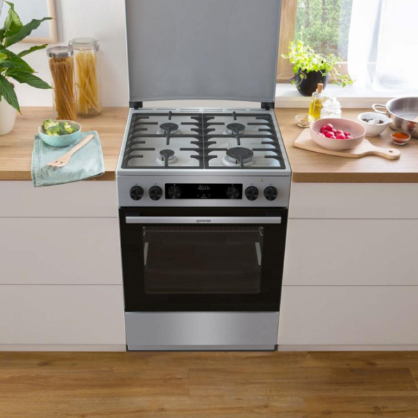 Aragaz Gorenje GKS6C71XF Inox Tipul plitei: Pe gaz, 71 l, Tipul cuptorului: Electric photo 9