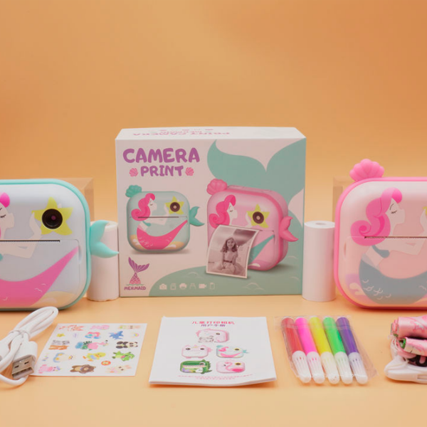 Фотоаппарат Flamingo Camera Print M5-Y( 6920240328549 Розовый Для детей, 3+ photo 2