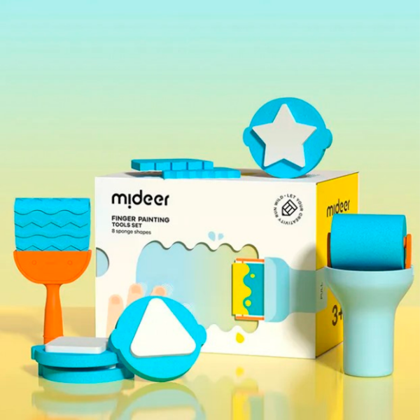 Креативный набор Mideer Finger Paint Tools set MD6301 Синий Для детей, 3+ photo 7