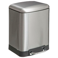 Coș de gunoi Five Ariane Silver Inox, 6l