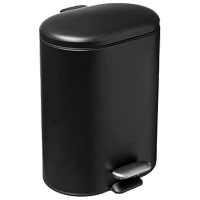 Coș de gunoi Five Siliflex Black Metal, 6l