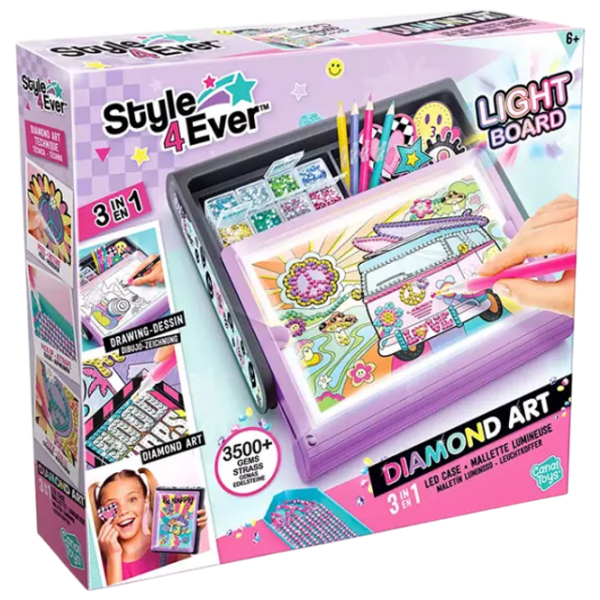 Joc de masă Canal Toys Diamond Art 3 in 1 LED Case Dezvoltare, 6+ photo 1