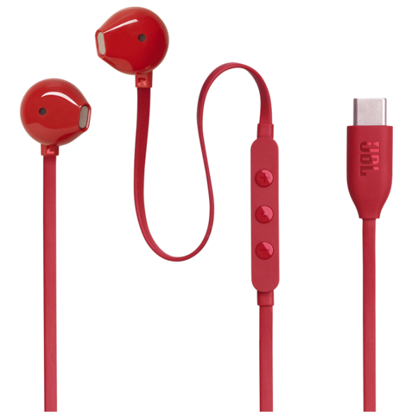 Căști JBL T305C Red Cu fir / Personal / In ear photo 6