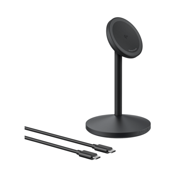 Сетевое зарядное устройство Anker MagGo Single Stand (25 Вт) Черный 3 A / Черный photo 1
