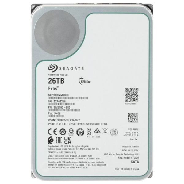 HDD Seagate ST26000NM000C-FR 3.5'' 26 TB  photo 2