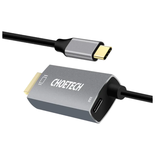 Cablu video Choetech XCH-M180 USB Type-C / HDMI Silver  photo 1