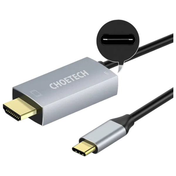 Cablu video Choetech XCH-M180 USB Type-C / HDMI Silver  photo 5