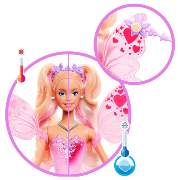 Păpușă Barbie Fantasy Fairy zână JCP76 3+ photo 5